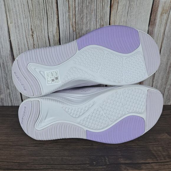 Skechers D' Lux Fitness Fresh Feel Women's Sz 9 Athletic Shoes Lavender Mint - Picture 8 of 9